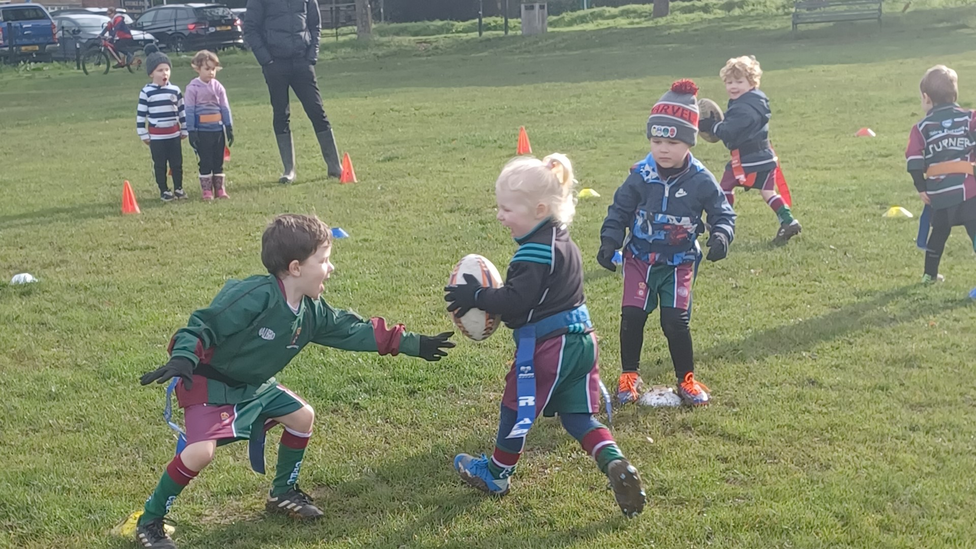 Image of Guildfordians RFC (GRFC) Minis Rugby team located on Stoke Park Guildford